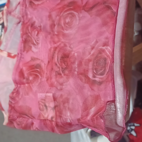 SHEIN SIZE 0XL Shear Pink Rose Tube Top - Picture 4 of 7